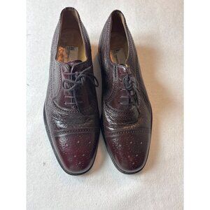 Vintage Moreschi Brown Leather Oxford Brogue Dress Shoes Size 8